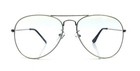 Vintage Retro Large Aviator Clear Lenses Metal Frame Eyeglasses Glasses Eyewear 