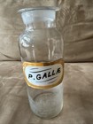 Antique Whitall Tatum Co Glass Apothecary Bottle Pharmacy Sunken Label P  Gall  