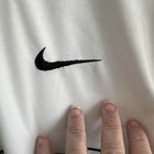 Vintage Nike agassi Brand White black volt Tennis Polo Size Xl Great Condition