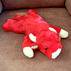 Ty Beanie Buddy Snort The Bull 14    Large Plush 1998 Red Bull New W  Tag
