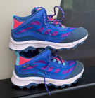 Merrell Youth Hiking Boots Size 2 Moab Speed Mid Waterproof Blue Pink