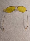 Vintage Ray Ban Aviator 1 30 10k Gold Rim Yellow Lens Sunglasses