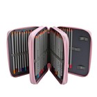 Lbxgap Rose Pencil Organizer - 72 Slot Case With Zipper For Watercolor Pens 