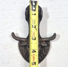 Vintage Cast Iron Longhorn Steer Door Knocker Western Ranch Rustic Cowboy Decor