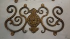 Antique Architectural Bronze Cast Decorations 6 Pcs 4 2 Heavy Red Brass Hardware