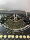 Antique Corona Four Portable Typewriter 1920s Glass Keys Writing Machine Works 