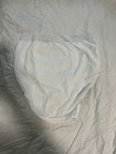 Vtg Angel Secret White High Waisted Full Brief Panties Lace Trim Granny Nwtsz 10