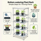 5-tier Seed Starter Trays Plant Stand With Led Grow Light  auto-timer   Bottom W