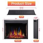R w flame 36   Recessed Electric Fireplace Insert remote Control 750w-1500w