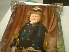 Antique Rare Victorian Crystoleum Picture Soldier Child 1860s