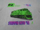 Burlington Northern Railroad Single Stitch T Shirt Size Large Vintage Train
