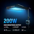 Neewer Pro 200w Flexible Led Video Light  Rgb Panel Mat Kit  App dmx  Af200c