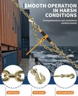 4 Set Ratchet Load Binder 9200lb 20ft 3 8 -1 2  Chain Binder Kit G80 Chains