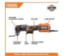 Ridgid 4 Amp Corded Oscillating Multi-tool