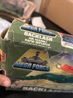 New Vintage Kenner Mega Force Backlash Air Assault Rapid Deployer Damaged Box