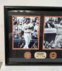Willie Mays   Barry Bonds Highland Mint 660 Home Run Plaque  10 660 