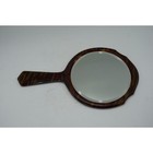 Antique Art Nouveau Tortoiseshell Hand Mirror C1900 Vanity Celluloid