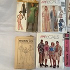 Vintage Simlicity Mccalls Butterick Sewing Patterns Lot Of 12- 60s  70s  2000s