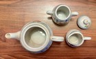 Vintage 1940s Made In Japan 21 Pc Childrens Porcelain Tea Set Floral Gold Gilt