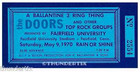 5 1968 -76 Unused Full Tickets Hendrix  Doors  Dylan  Elton John  Zz Top Reprint