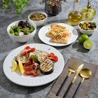 Gibson Home Gracious Dining 40-piece Embossed Porcelain Dinnerware Set