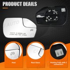 Pair Left right Heated Mirror Glass W  Backing Lh rh For Ford Explorer 2020-2024