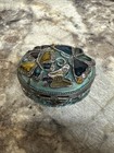Vintage Monet Pillbox Butterfly Oval Box Trinket Box Pill Box