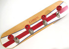 Big Pottery Barn Kids   35 x8  Skateboard Peg Rack Wall Hooks Coat Wooden Decor