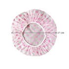 6 Pieces Waterproof Eva Plastic Shower Cap elastic Reusable Bathing Hair Cap bea