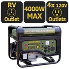 Sportsman Gasoline 4000w Portable Generator With Rv Outlet
