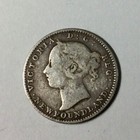 1888 Newfoundland Victoria 10 Cents Silver Better Date Decent Grade See Pictures