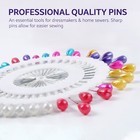 Straight Pins Multicolor Colour Pearl Head Stud Hemming Dressmaking Sewing