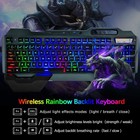 Wireless Gaming Keyboard And Mouse Combo Rgb Backlit Rechargeable For Pc Mac