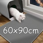 Double Layer Cat Litter Mat Trapping Honeycomb Soft Waterproof Kitty Litter Mat