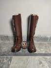 Handmade German Sa 3 Buckle Leather Boot With Rubber Sole  Military Boot   Boots