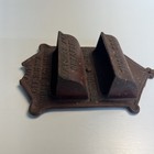Antique Cast Iron Match Holder Matches Are Cheaper Than Gas 1899 Read Condition
