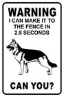 New Aluminum Metal Sign  German Shepherd Warning - 12  X 8  For Indoor   
