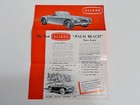 Ca 1953 Allard Palm Beach 3 Seater Original Sales Flyers - 2 Pieces A  Condition