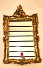 Gorgeous Mirror Italian Rococo Baroque Style Giltwood Ornate Carved 42 X 25