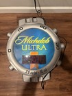 Vintage Michelob Ultra Beer Sign Light Wall Clock Wristwatch 28 x24  - Working