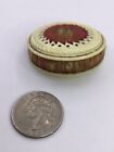 Victorian Fancy Pin Cushion Celluloid Top   Bottom Fancy 1870s    i1349  