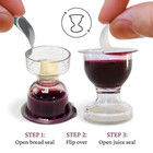 Truevine Chalice Communion Cups And Wafer Set - Prefilled Cups With Gluten Free 