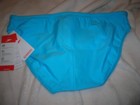 Speedo Solar Powerflex Eco - 1  On The Hip -  aqua blue  - Size 36 - Nwt  