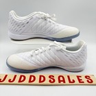 Nike Lunargato Ii Gato Indoor Soccer Cleats White Chrome 580456-105 Men   s Sz 9