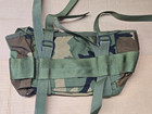 Vintage 90s Us Army Usgi Woodland Camo Nylon Combat Training Field Buttpack Nos