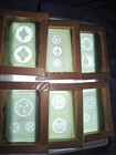 Vintage Japan Clan Silk Screens Printing Frame  Wood 5x6 Inch     