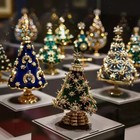 Vintage Crystal Baroque Christmas Tree Brooch Pin Jewelry Gift Accessories New