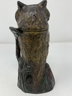 Original  19   th C   Owl Turns Head Mechanical Bank