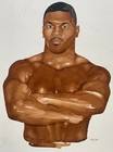 1987 Boxing Legendary Heavyweight Champion Mike Tyson Watercolor Painting