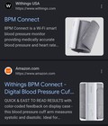 Withings Bpm Connect Wi-fi Digital Upper Arm Blood Pressure Monitor W  Cuff